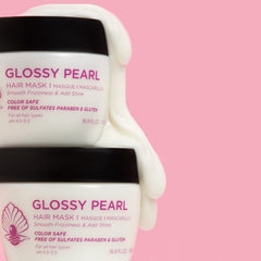 Luseta Glossy Pearl Hair Mask frizz-control application on hair