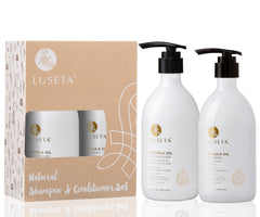 L Luseta Marula Oil conditioner bottle pump offers easy detangling and moisture