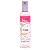Luster's Pink Glosser bottle delivering radiant shine for your hair.