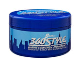 Luster's S-Curl 360 Wave Control Pomade packaging shows six-pack value for waves.