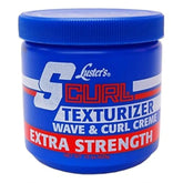 Luster's S Curl Texturizer Extra Strength jar for defined curls and moisture