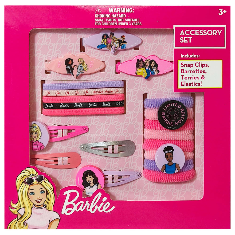 Luv Her Barbie barrettes set offering durable hold for active kids