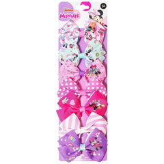 LUV HER Disney Minnie Mouse hair bows set with seven pieces for secure all-day wear.