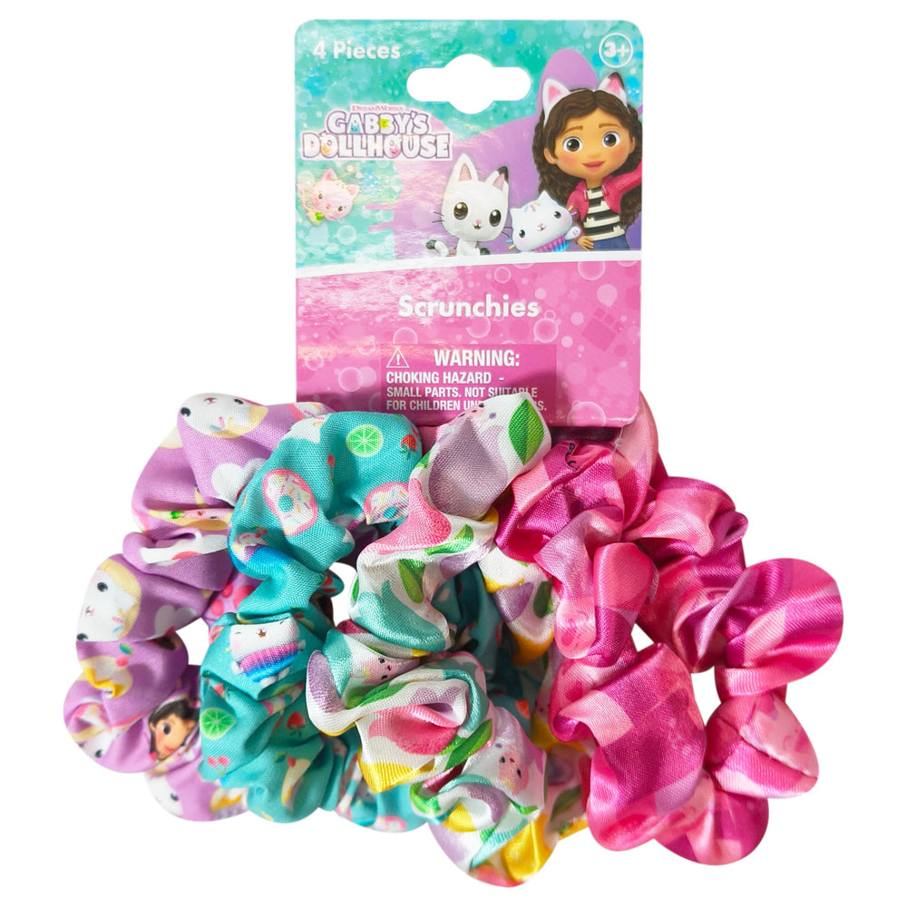 LUV HER Gabby’s Dollhouse scrunchies pack in four large designs for versatile everyday wear.