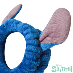 LUV HER Lilo & Stitch headband soft stretch fabric close-up for gentle wear.