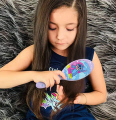 LUV HER scrunchies multi-color pack showing silky texture and gentle hold.