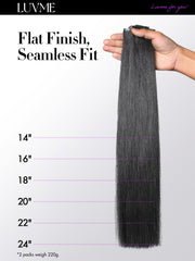 LUVME Brazilian Remy clip-ins straight 16-24 inch lengths for natural look.