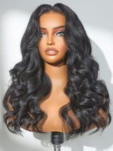 LUVME HAIR all-day comfort loose body wave wig front view highlights natural volume