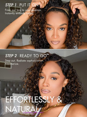 LUVME HAIR close-up HD lace knots emphasizes natural parting and realistic scalp illusion