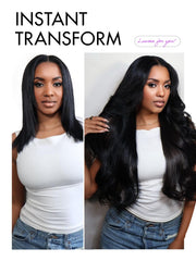 LUVME HAIR pre-plucked hairline detail enhances effortless realistic part