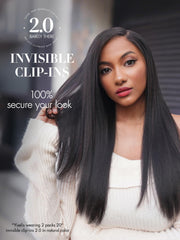 LUVME seamless PU weft clip-in for comfortable, skin-matching invisibility