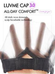 LUVME HAIR All-Day Comfort 5x5 lace closure detail for secure fit.