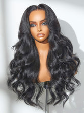 LUVME HAIR All-Day Comfort wig close-up lace front showing pre-plucked natural hairline for ready-to-wear.