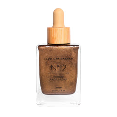 Lux Unfiltered N12 Sunstruck bottle shows fragrance-free face self-tanner benefits