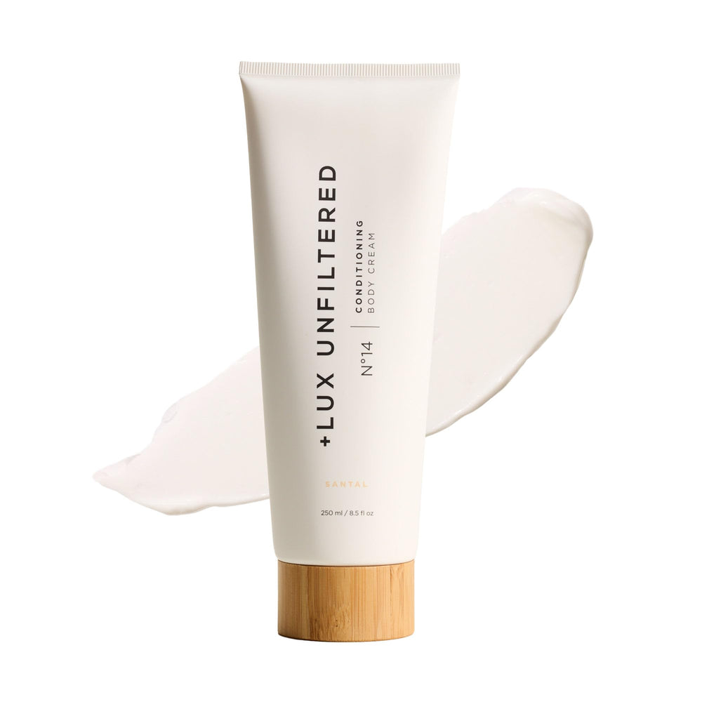 Lux Unfiltered N°14 bottle and pump for daily hydration support