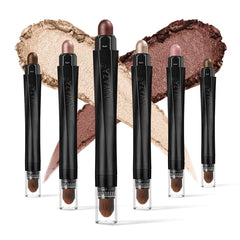LUXAZA cream eyeshadow set compact for on the go color and quick eye definition