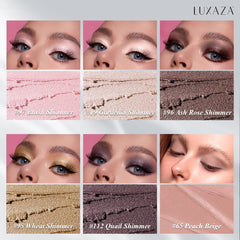 LUXAZA eyeshadow stick hex-tube grip improves control during precise application.