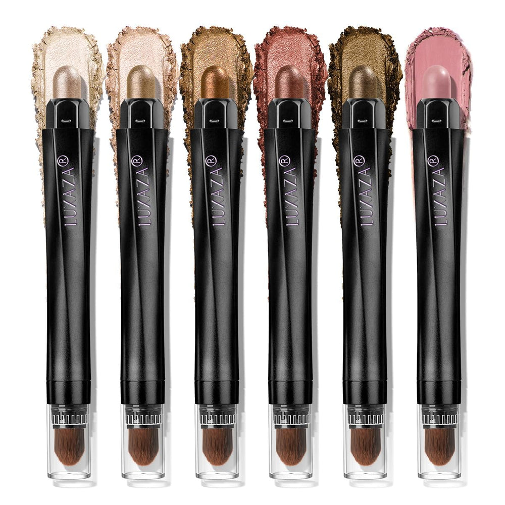 LUXAZA PRO Brown Neutral eyeshadow stick set packaging showing versatile color options for everyday looks
