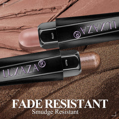 LUXAZA PRO eyeshadow-stick with built-in blending brush for seamless blending