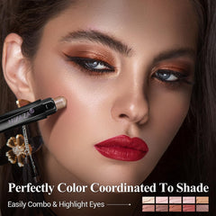 LUXAZA PRO built in blending brush helps blend colors for seamless finishes