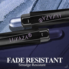 LUXAZA PRO jeans blue swatches show rich pigment ideal for lasting color.