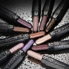 LUXAZA PRO Plum Eyeshadow Stick cream texture demonstrates smooth glide and minimal fallout for easy definition.