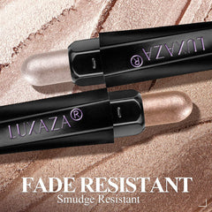 LUXAZA PRO shimmer eyeshadow-stick built-in blending brush enables easy blend.