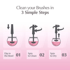 Luxe makeup brush cleaner dock keeps tools organized while charging