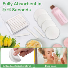 Luxiv multi-purpose facial sponge for cleansing, exfoliation, and makeup removal