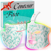 LuxRenew red light mask on face for at-home facial care and skin vitality.