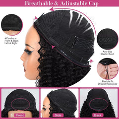 Luxyrose kinky curly half wig 20-inch length adds dramatic volume