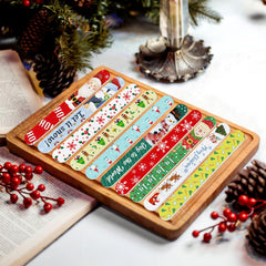 Lvdeer festive-pattern emery boards ideal for quick shaping during at-home manicures