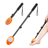 LYIGEOL foot-scrubber adjustable-handle shows adjustable length for easy reach in the shower