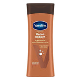 Lynx Vaseline Intensive Care Cocoa Radiant bottle showing cocoa butter hydration for dry skin
