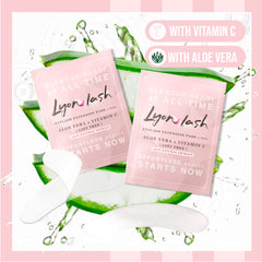Lyon Lash hydrogel patches stick well with no residue after treatment.