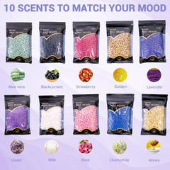 LYQC kit includes 20 applicators for clean, hygienic waxing sessions.