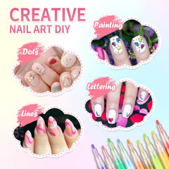 LZXLUKGIR quick-dry nail pens provide fast color for easy artistry.