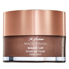 M. Asam Magic Finish Deep Teint bottle shows buildable mousse coverage.