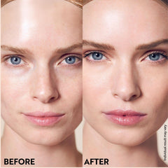 M Asam mousse application with brush shows buildable coverage for daily use