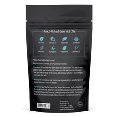 M3 Naturals Tea Tree Foot Soak ingredients label close-up showing natural foot care