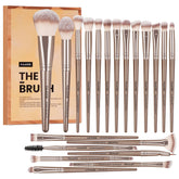 MAANGE 20-piece makeup brushes set front view, complete at-home routine kit.