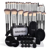 MAANGE brush set with velvet bag for travel and precise makeup application