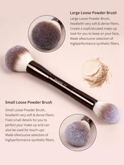 MAANGE double-ended foundation brush, versatile tool for flawless coverage and contour.