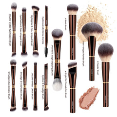 MAANGE dual-ended eye brushes offer versatile shading, lining, and blending in one tool.