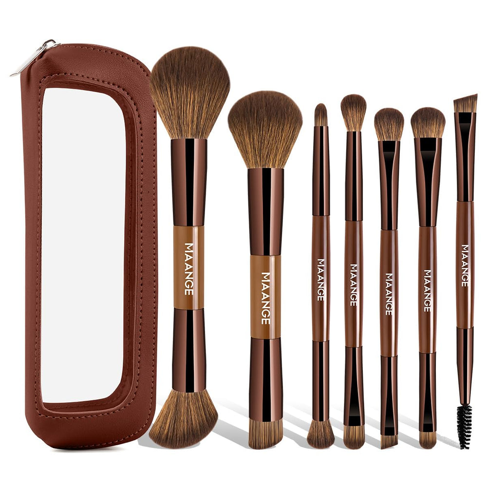 MAANGE dual-ended foundation brush for seamless blending with liquids