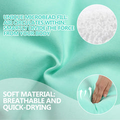 MABOZOO bath seat pillow foam close-up reveals soft air-layer surface