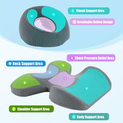 MABOZOO Face Down Pillow memory foam contours to your body for lasting comfort