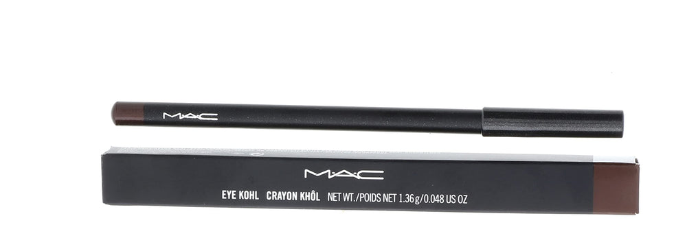 MAC Eye Kohl Teddy swatches reveal rich brown with shimmer for versatile looks