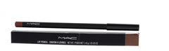MAC Lip Pencil Oak product shot with cap on, highlighting easy application and portable design.