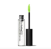 MAC Pro Locked Brow Gel Clear tube closeup showing transparent hold for defined brows
